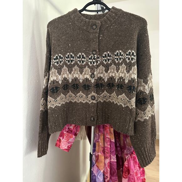 Altuzzara Cammie Sweater Oak Moss Fairisle M - Picture 9 of 9